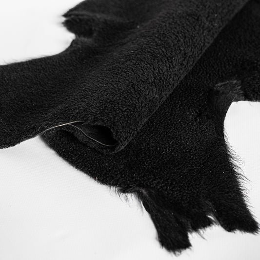 Sheepskin with Fur, Black color