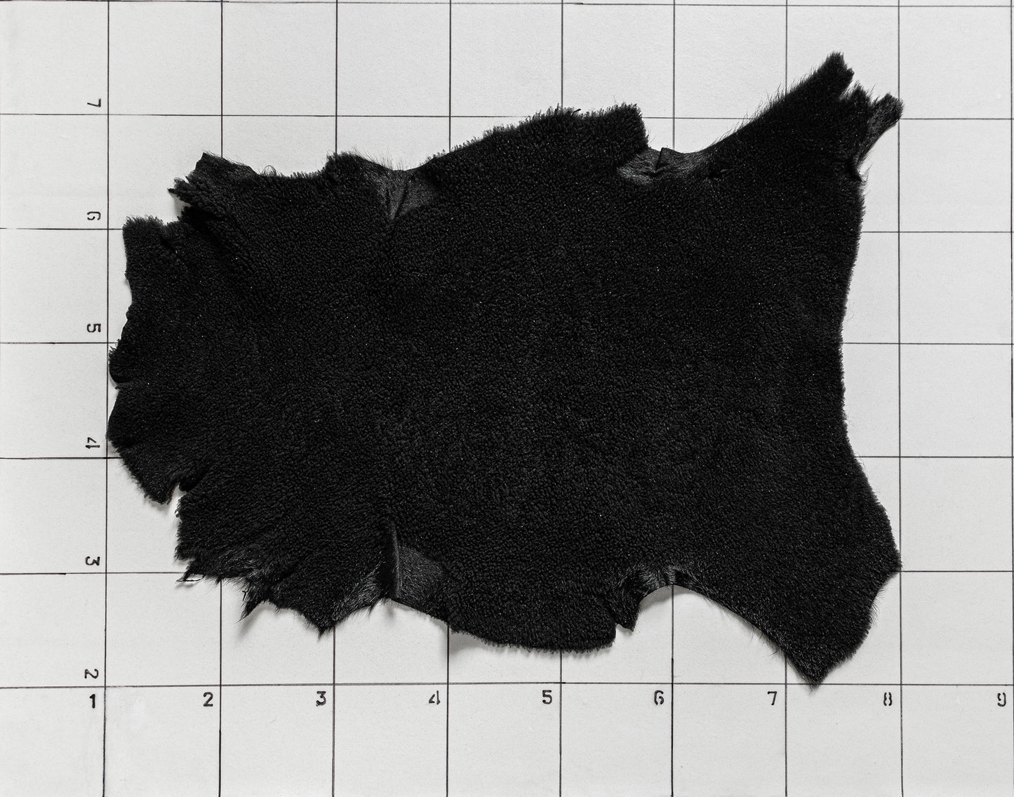Sheepskin with Fur, Black color