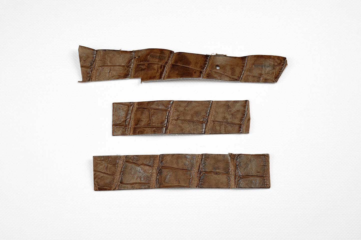 Crocodile Pecan, parts for a watch strap